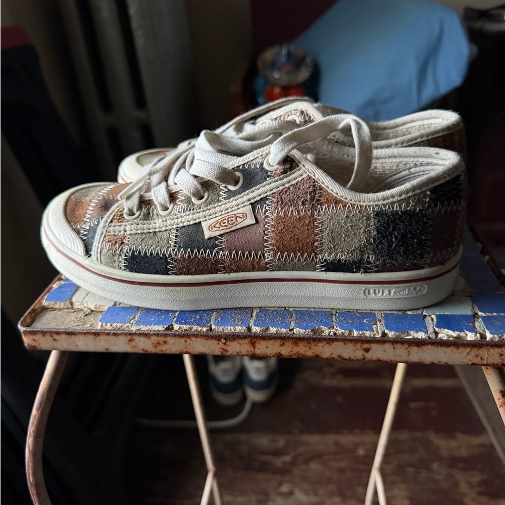 Keen Patchwork women 6.5 Sneakers - Brown and Blue